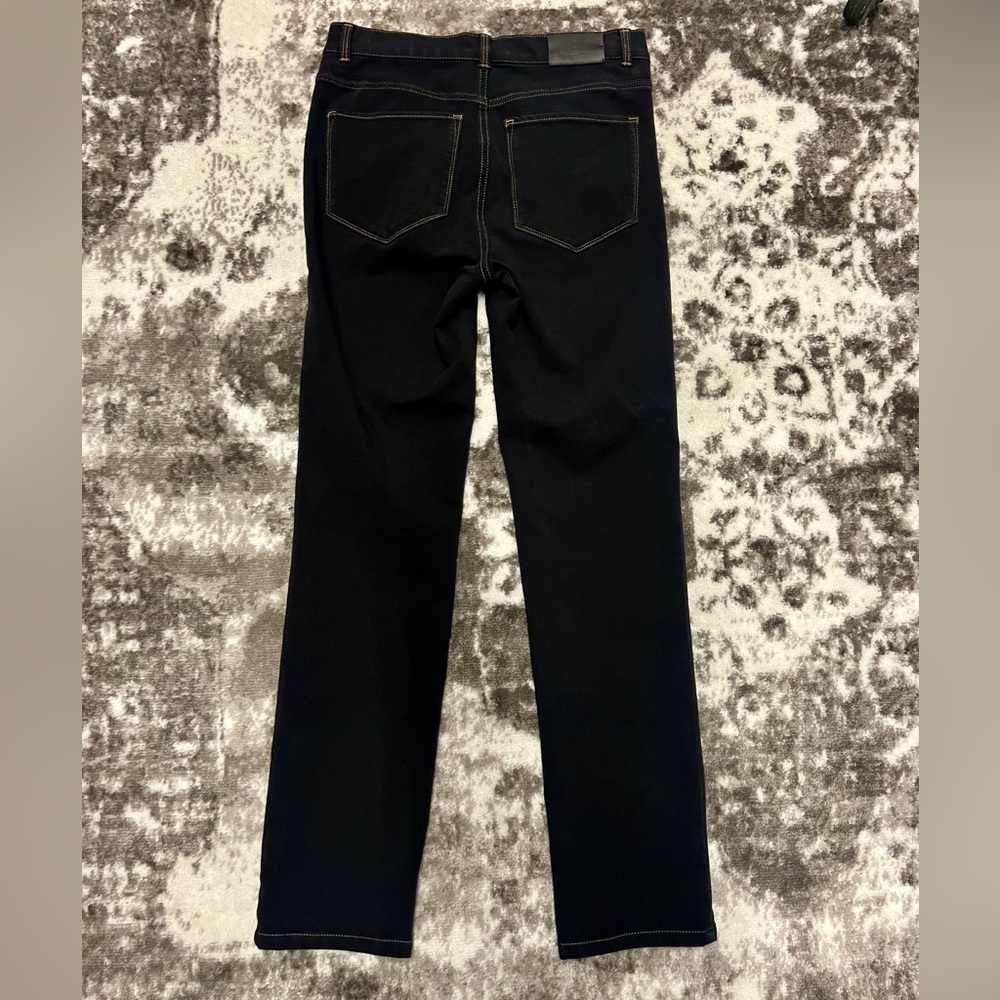 Women's Straight Leg Jeans - Black - Picture 5 of 5